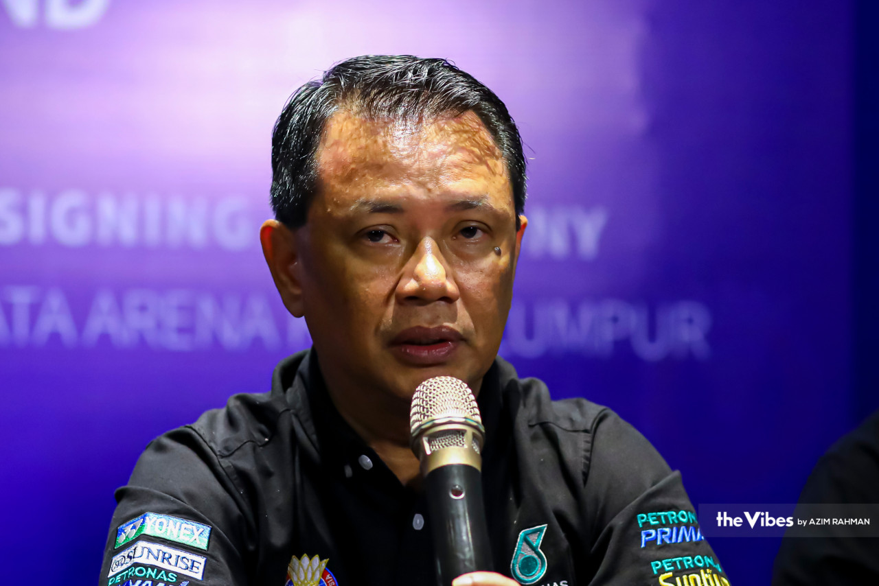 Tan Sri Norza Zakaria, who is also Badminton Asia honorary president, says it is now up to the players to reciprocate the efforts done by BAM to provide them with the best support possible. – AZIM RAHMAN/The Vibes pic, May 24, 2023