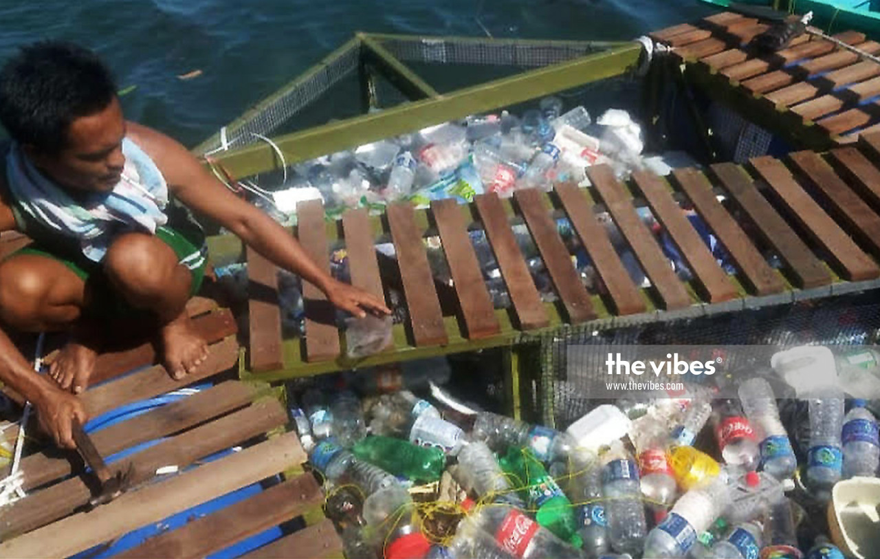 The trash collected in the litter trap on Pulau Berhala after just three days. – REBECCA CHONG/The Vibes pic, October 25, 2020
