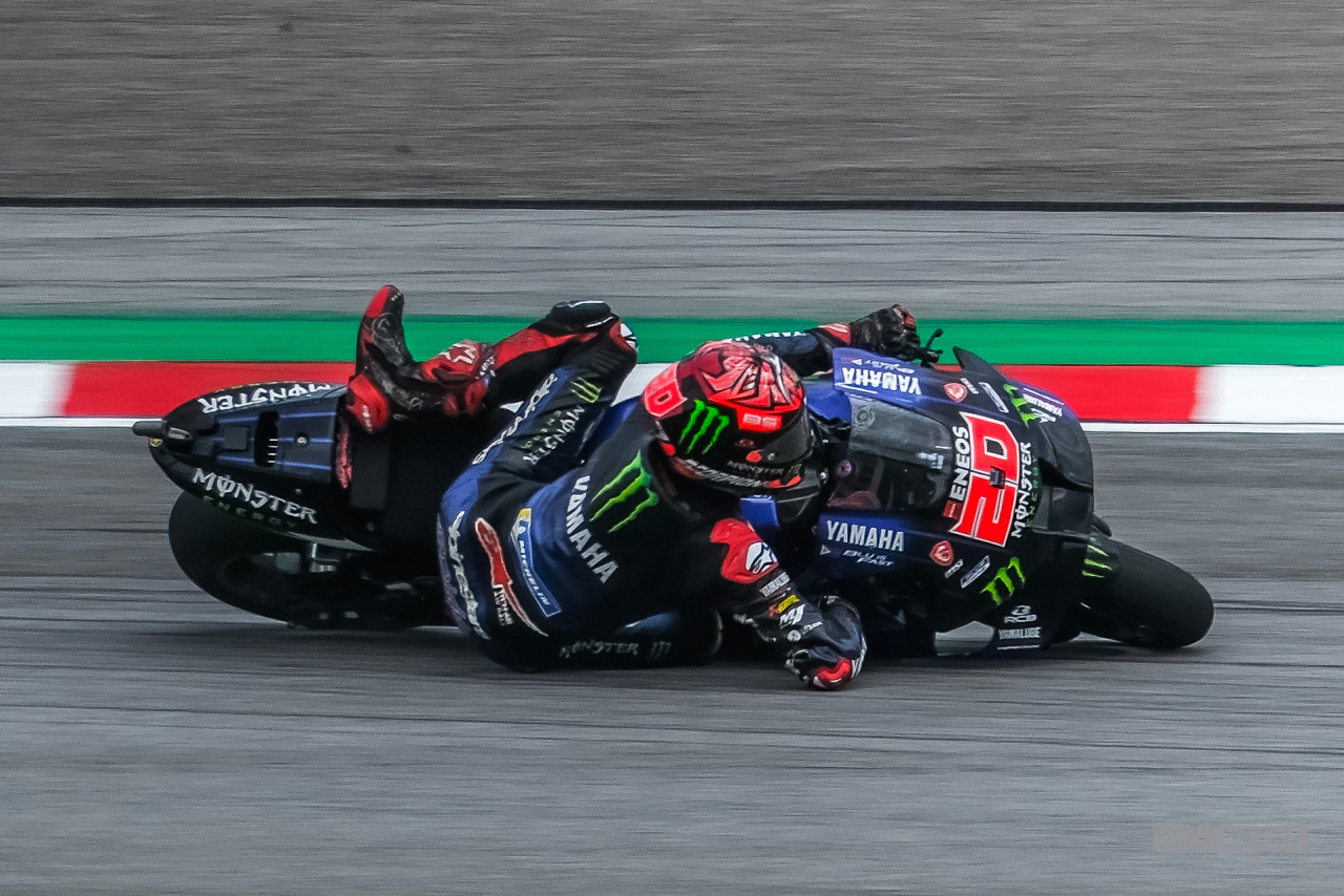 Reigning world champion Fabio Quartararo also met with the asphalt in the final practice session before qualifying began. – ABD RAZAK LATIF/The Vibes pic, November 3, 2022