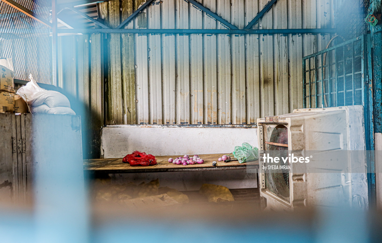 Raw ingredients seen in the living quarters of workers of a glove factory in Port Klang. – The Vibes pic, December 26, 2020