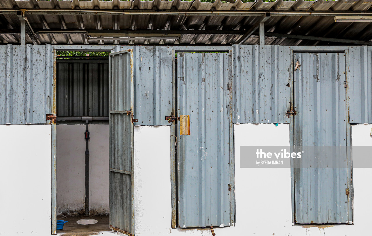 A squat toilet on the premises of a glove factory in Port Klang. – The Vibes pic, December 26, 2020