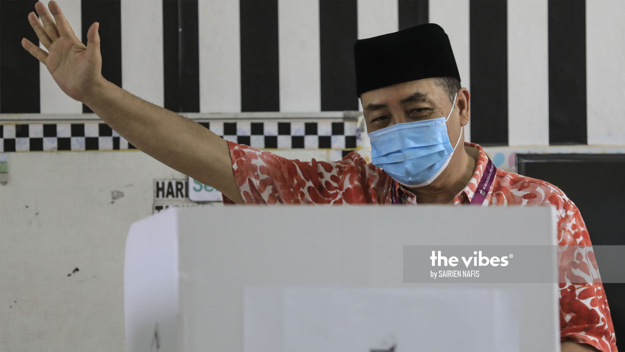 Sabah Bersatu chief Datuk Hajiji Mohd Noor says he is satisfied with EC’s handling of the voting process. – SAIRIEN NAFIS/The Vibes, September 26, 2020