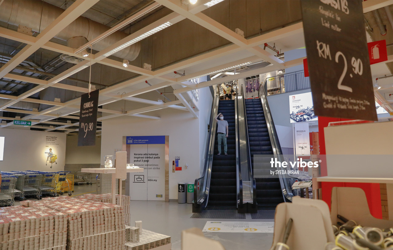 Ikea Damansara has also seen a sharp drop in shoppers. – The Vibes pic, November 5, 2020