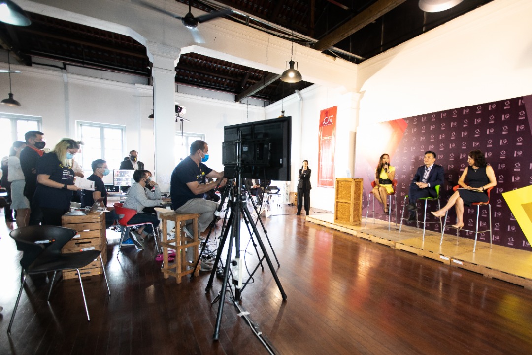 Behind the scenes at TechFest going live on Astro. – Pic courtesy of TechFest 2020