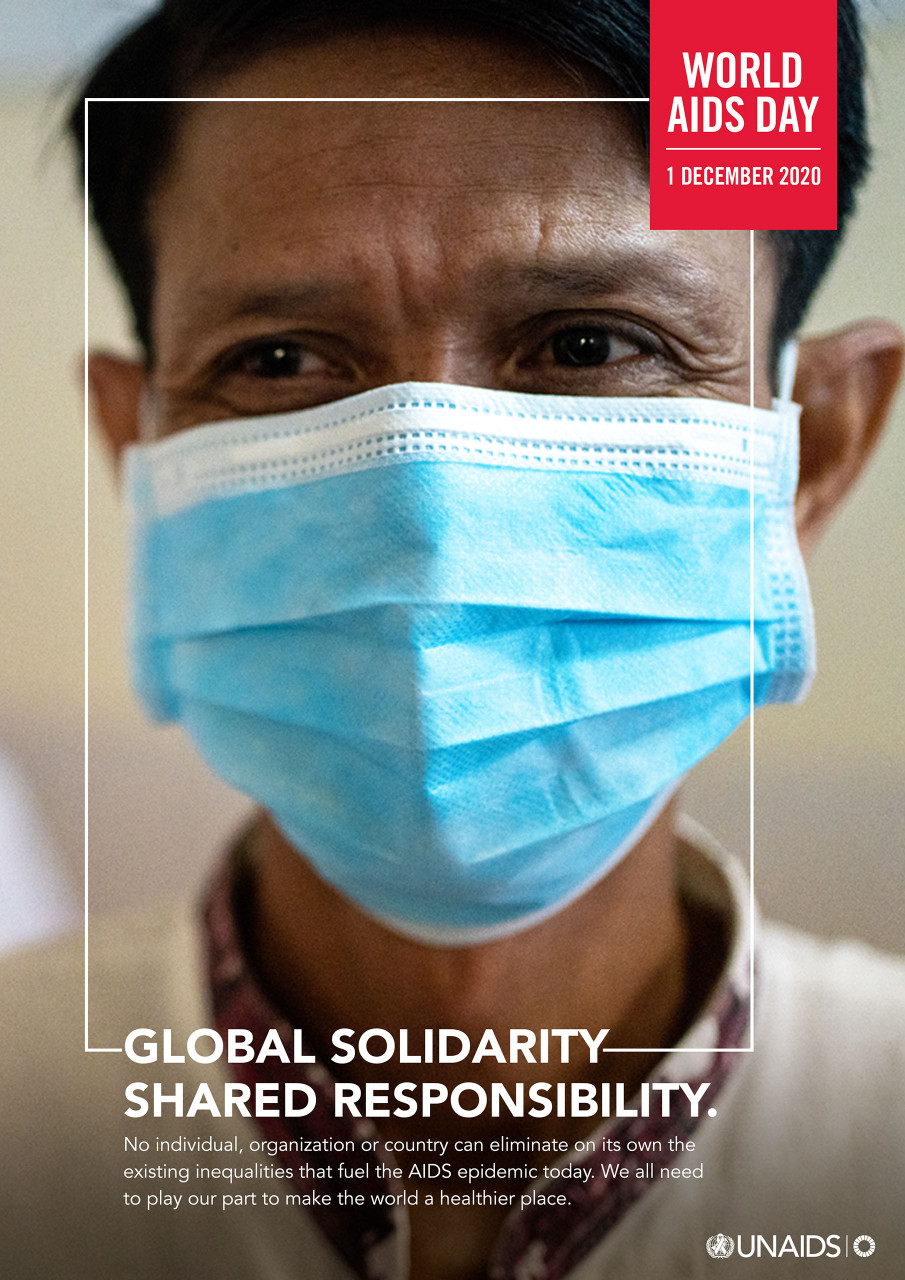 Ending the threat of any virus requires the work of all aspects of society. – UNAIDS pic, November 30, 2020