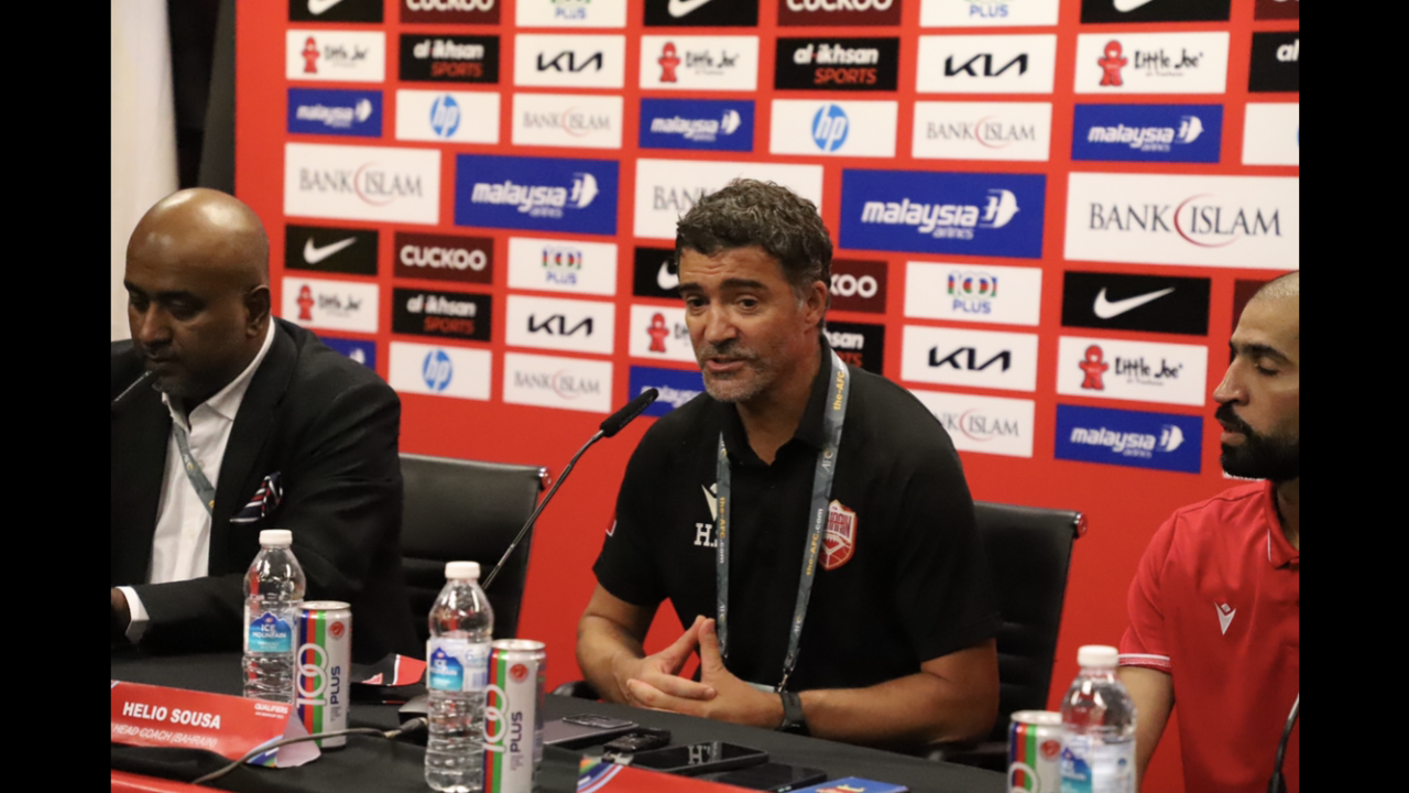 Bahrain head coach Helio Sousa says that the Asian Football Confederation could have done more to assist host country to organise the tournament more effectively. — Pic courtesy of FA of Malaysia, June 13, 2022