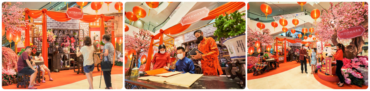 Intermark Mall presents ‘Ox-spicious Blossoms’ inspired by ancient traditional Chinese art of calligraphy this Chinese New Year. - Pic courtesy of Pavilion REIT Malls