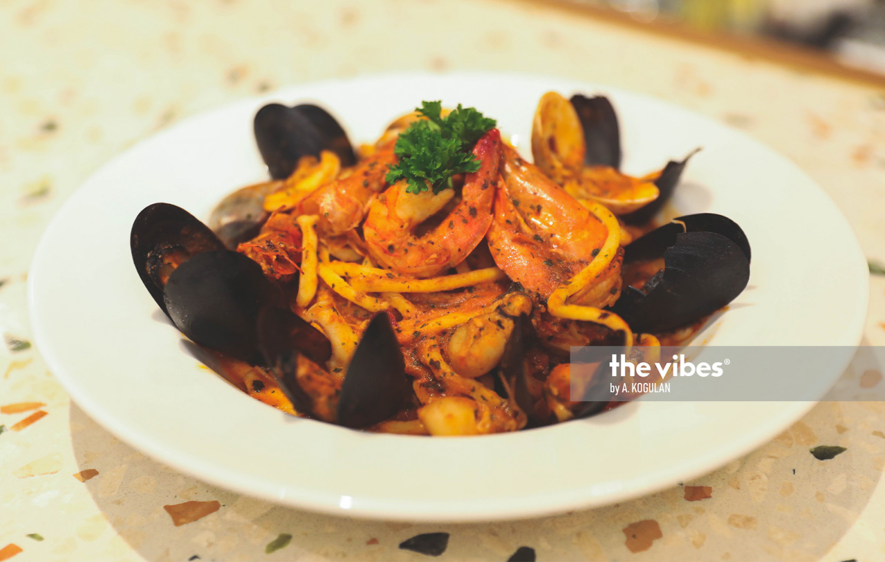 ‘Tonarelli ai frutti di mare’, or Tonarelli pasta with seafood. – The Vibes pic