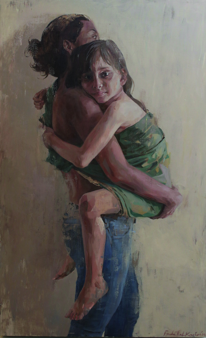 'Kandung Cinta', 2014 (oil on linen, 6.5ft x 4 ft) – Pic courtesy of Segaris Art Centre