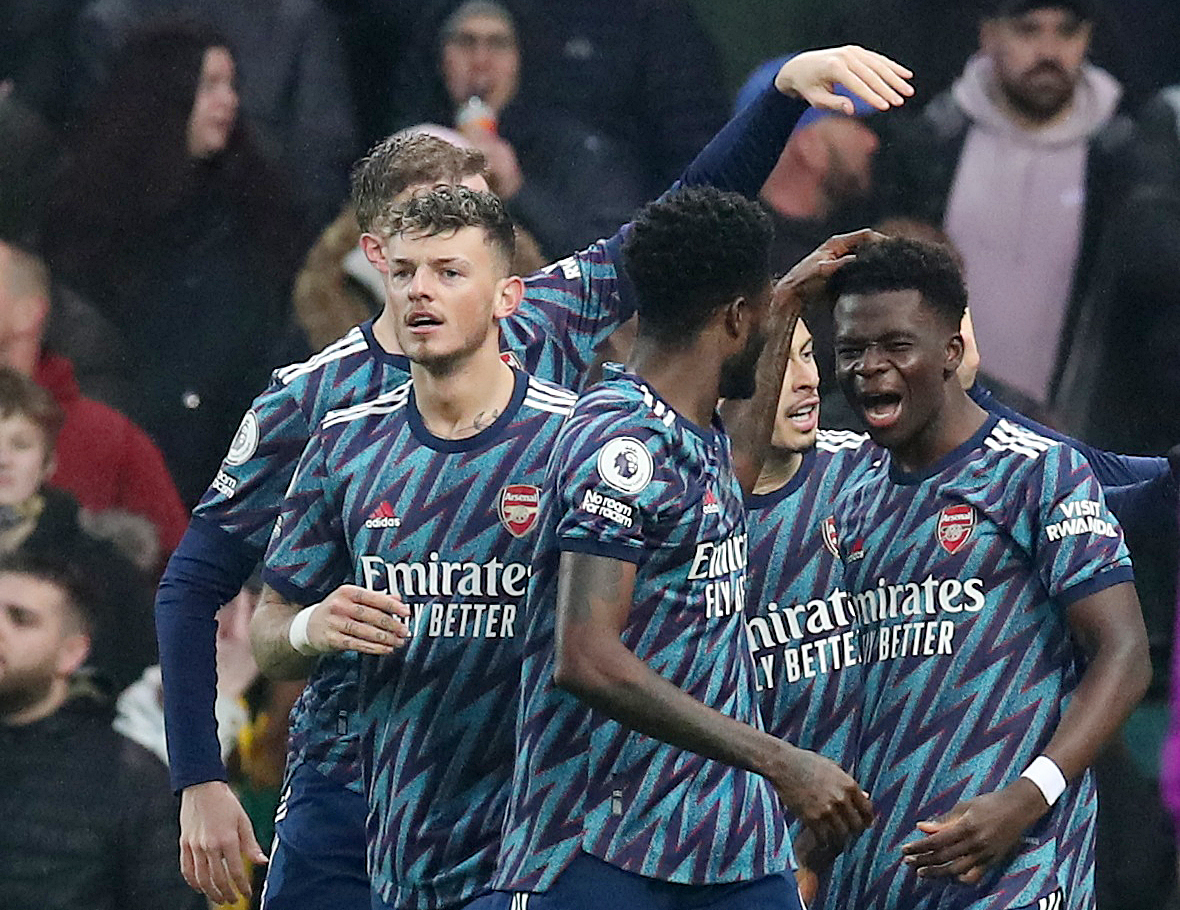 Arsenal won 5-0 against last-placed Norwich to solidify their position in fourth - Pic courtesy of Agencies, December 27, 2021