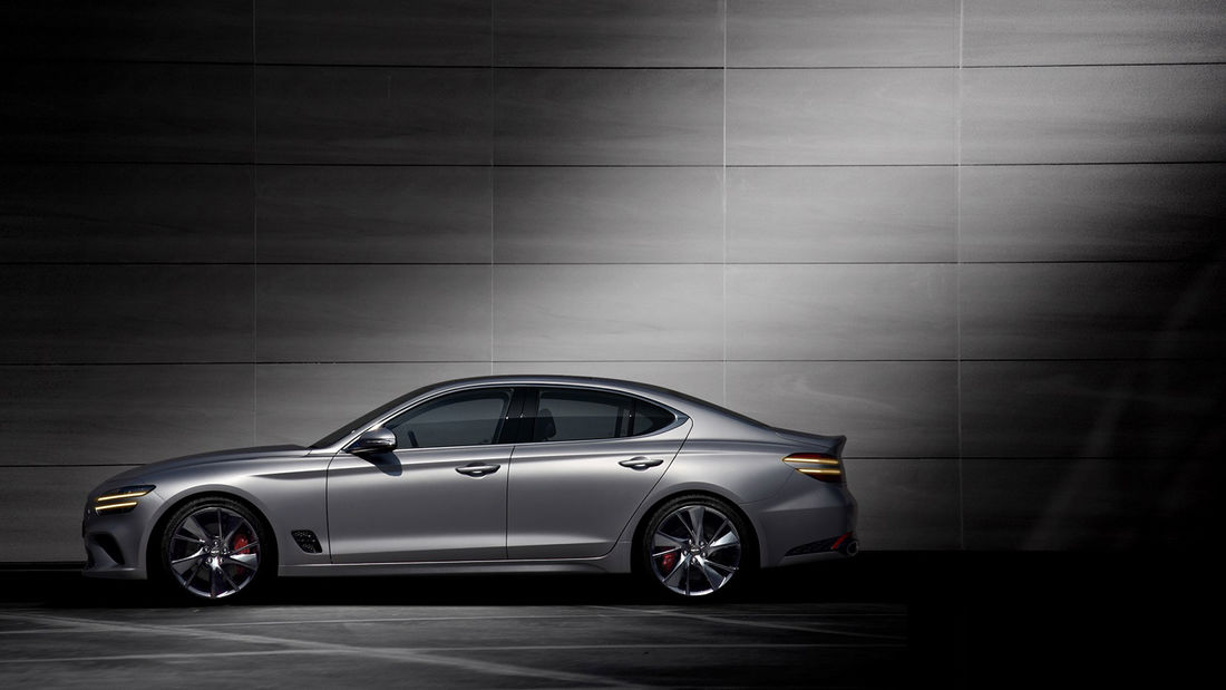 The sexy lines of the Genesis G70. – Pic courtesy of Genesis Korea, October 27, 2020