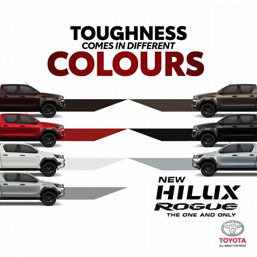 Strong colour choices for the new Hilux. – Pic courtesy of Toyota, September 24, 2020