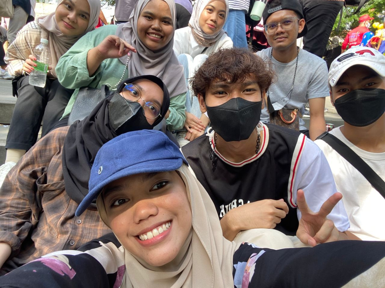 Commenting on the huge crowds, 22-year-old Aisyah Farahana says organisers should have preempted the enormous turnout, as the National Day parade had not been held for the past two years. – Pic courtesy of Aisyah Farahana, August 31, 2022
