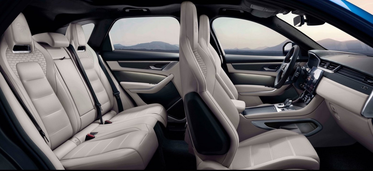 The interior cabin of the 2020 F-Pace SVR. – Pic courtesy of Jaguar Land Rover