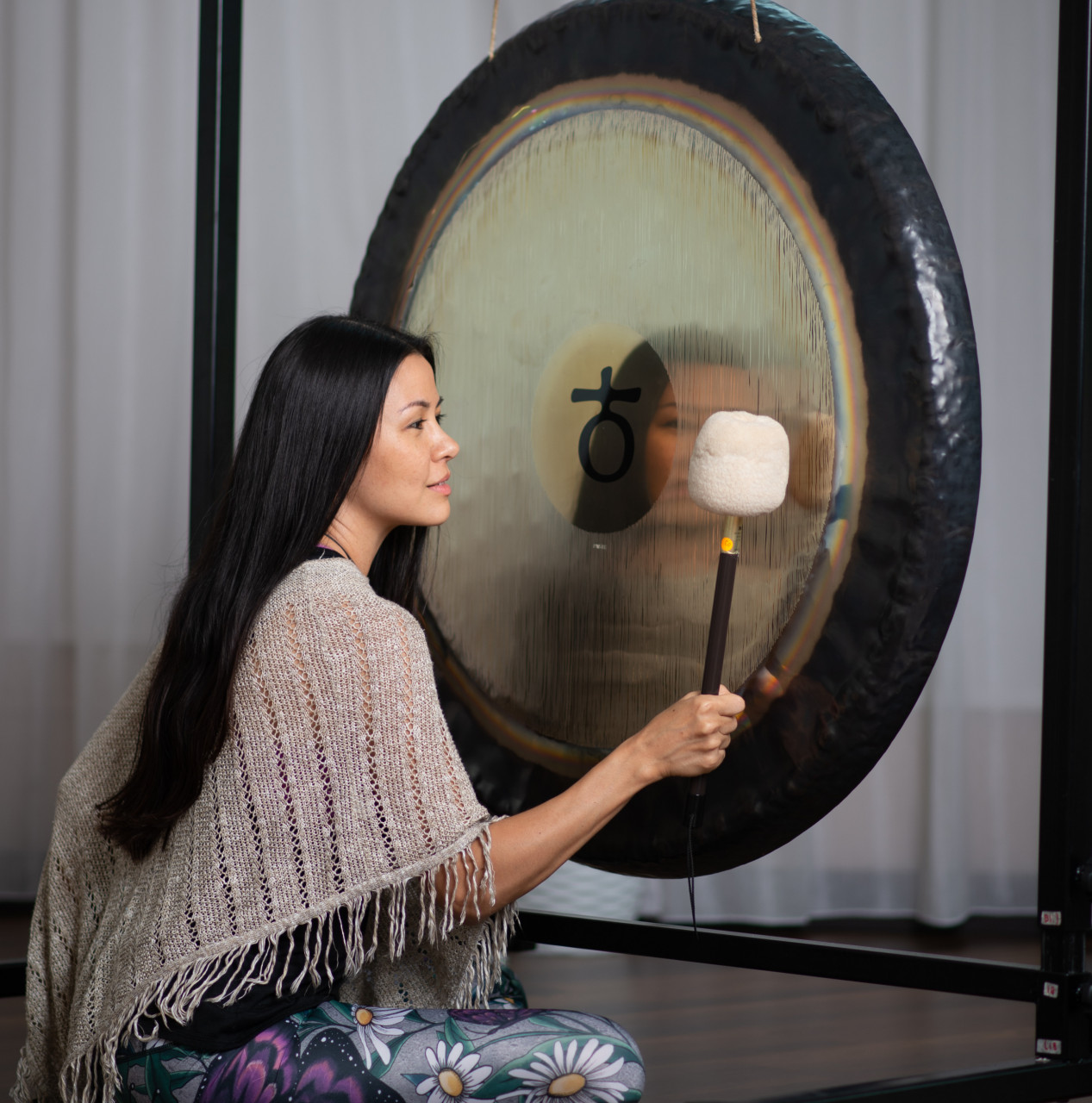 A gong used for sound healing. – Pic courtesy of Jojo Struys, November 8, 2020