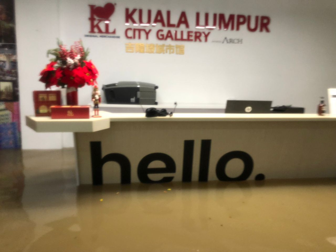 The recent floods inundated the two-storey premises of Kuala Lumpur City Gallery and damaged potentially hundreds of thousands of ringgit worth in items. – Pic courtesy of Andrew Lee, January 5, 2022