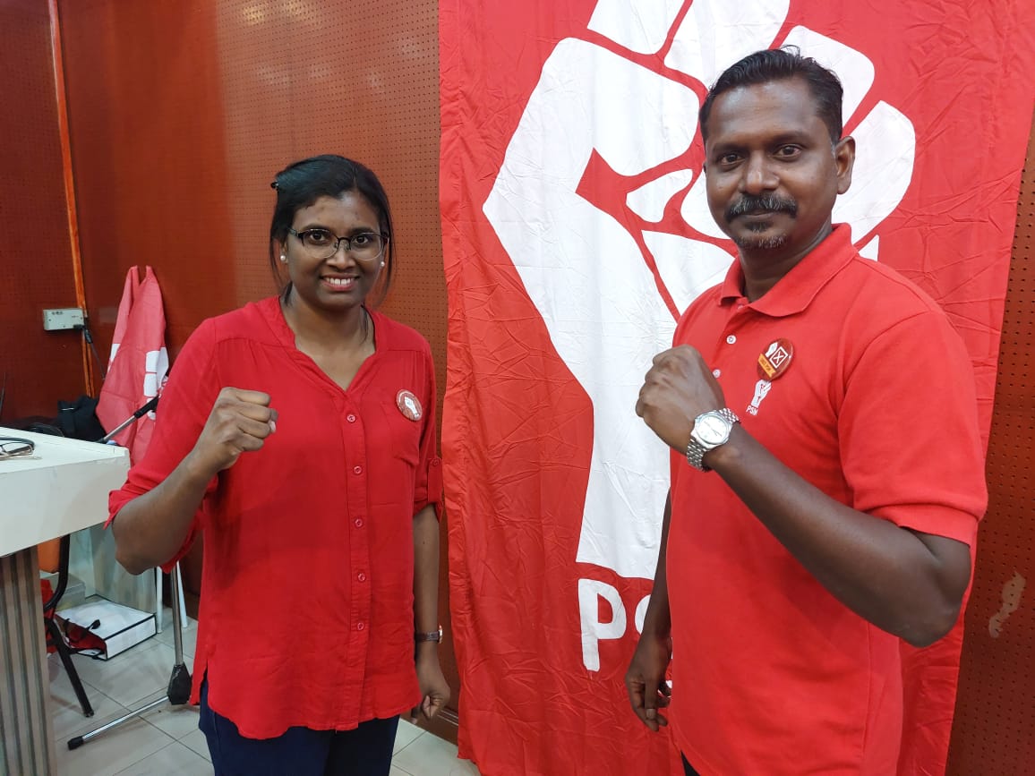 In Rembau, PSM will be fielding 45-year-old tuition teacher and social activist Tinagaran Subramaniam (right). As for the Ayer Kuning seat in Perak, the party will be sending 36-year-old lawyer and activist Bawani KS (left). – A. AZIM IDRIS/The Vibes pic, November 2, 2022