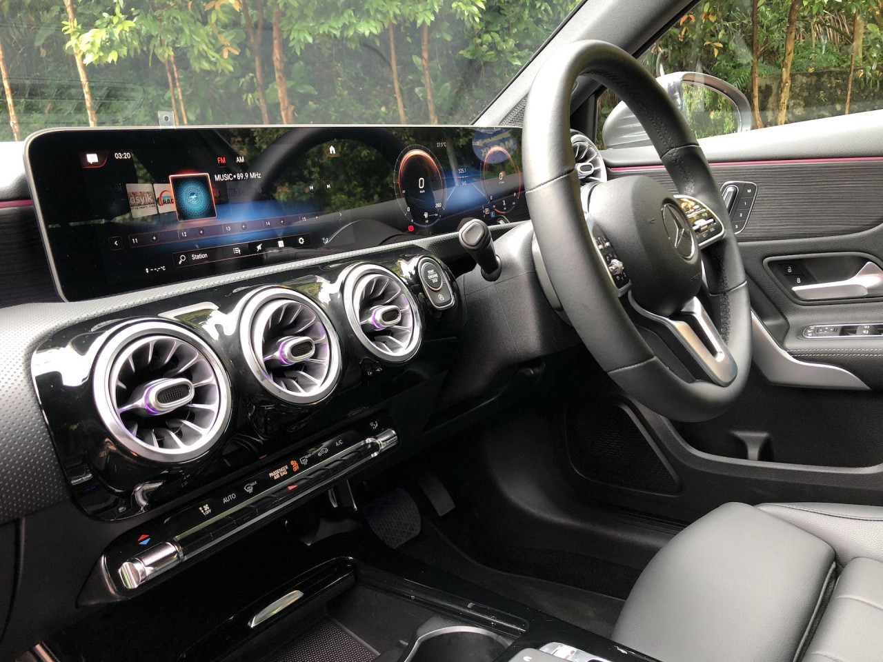 The interior of the Mercedes-Benz A-Class Saloon – Daniel Fernandez pic, October 13, 2020