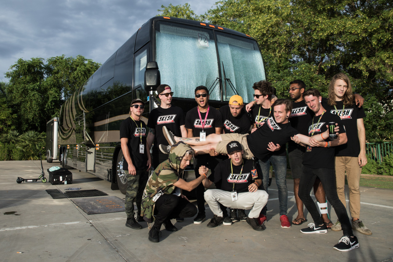 Nadeem A. Salam and I See Stars, band and crew. – Pic courtesy of Skesh Entertainment, October 17, 2020