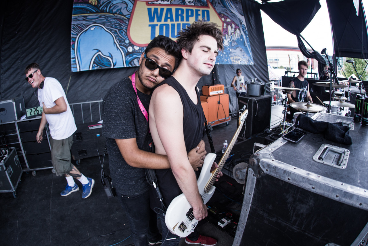 Nadeem A. Salam with Jeff Valentine on the Vans Warped Tour. – Pic courtesy of Skesh Entertainment, October 17, 2020