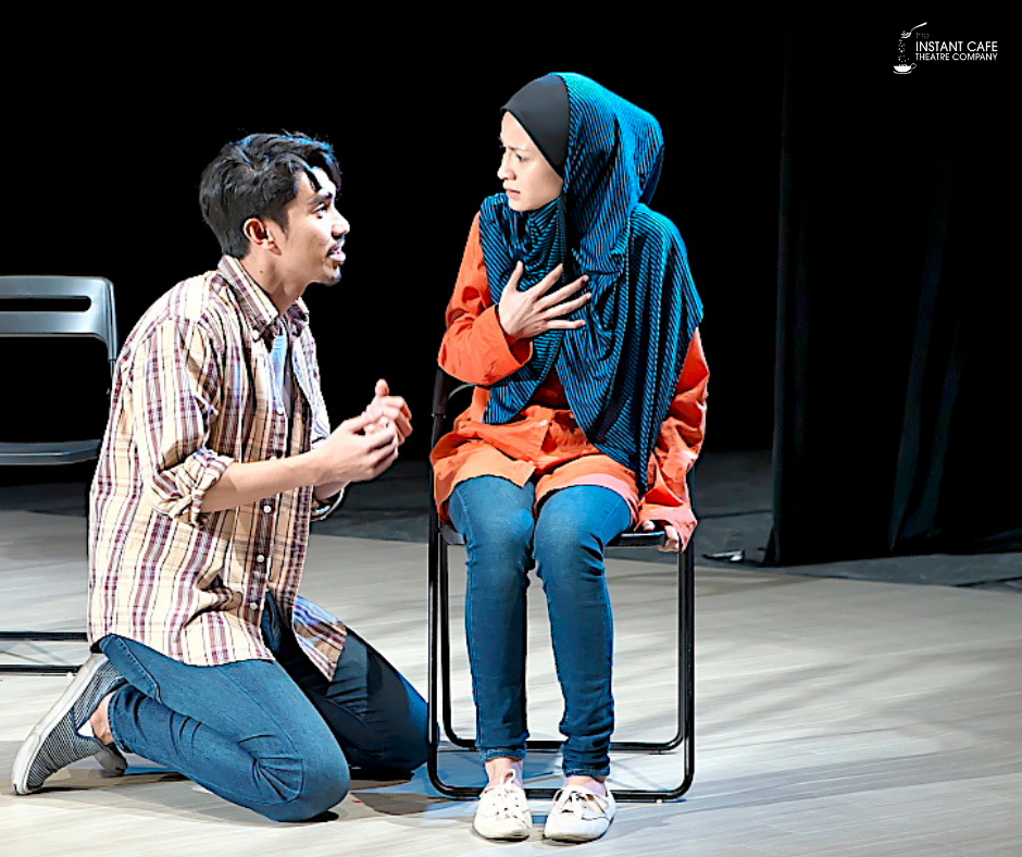 Sharifah Amani and Iedil Dzuhrie Alaudin. – Photo courtesy of The Instant Café Theatre Company﻿, October 22, 2020