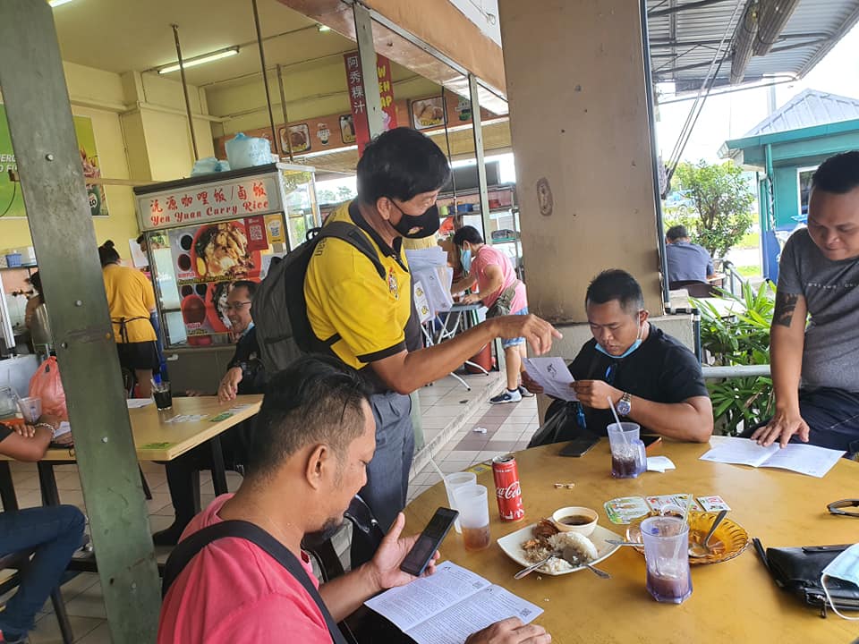 PBK members going to the ground to spread the word on the party to regular folk in Sarawak. PBK was established in 2013. – PBK Facebook pic, January 9, 2020