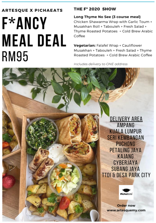 One of the promotional meals provided by PichaEats. – Pic taken from Artesque.com