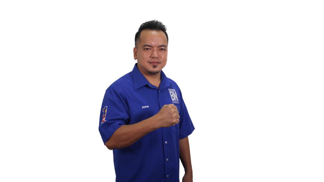 Parti Bersatu Rakyat Sabah Youth chief Edwin Laimin says the Sabah BN liaison body has never been notified of any decision to cooperate with the GRS coalition. – Upko pic, October 6, 2022