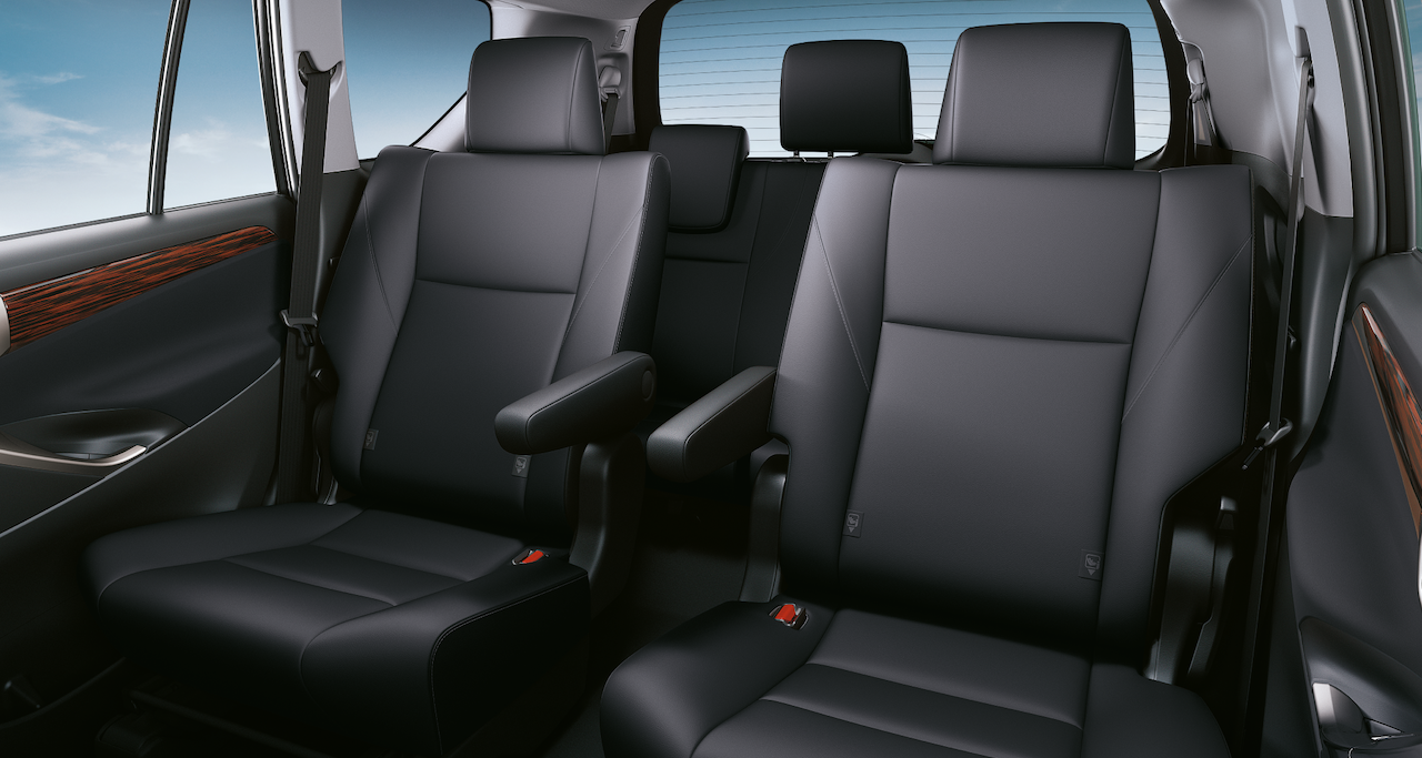 The luxurious 2nd-row seats of the new Toyota Innova. – Pic courtesy of UMW Toyota
