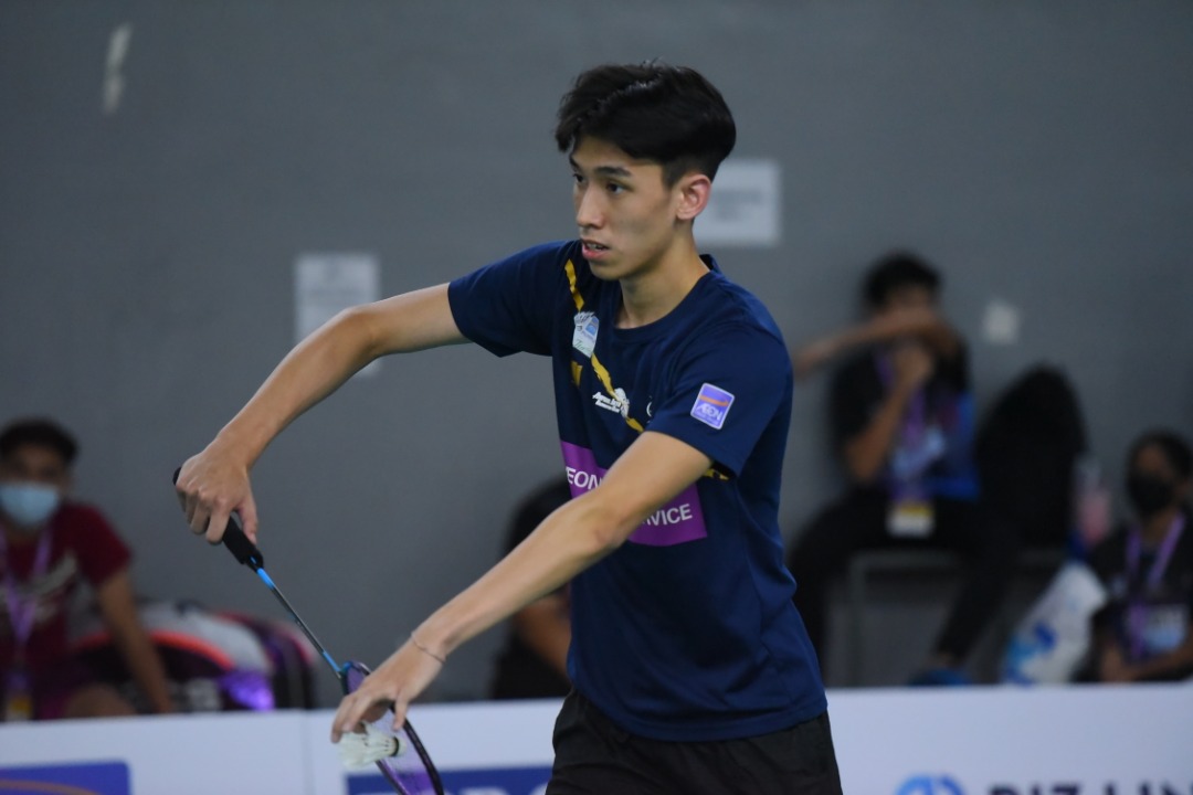 Ampang Jaya BC's Tan Jia Jie edged Muhammad Ariffin Nazri Md Zakaria of Cheras BC, in the Boys Under-18 singles final to emerge as the champion. Pic courtesy of Malaysia Purple League