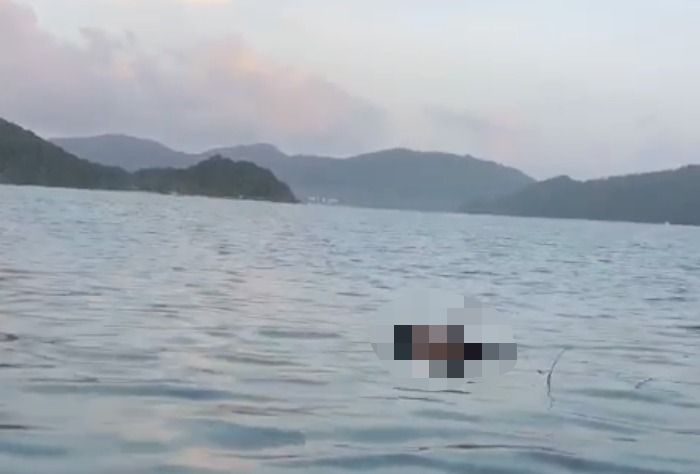 A few folks out on a recreational cruise found the deceased’s floating body at around 7am today before they notified the authorities. – Screen grab pic, May 13, 2022