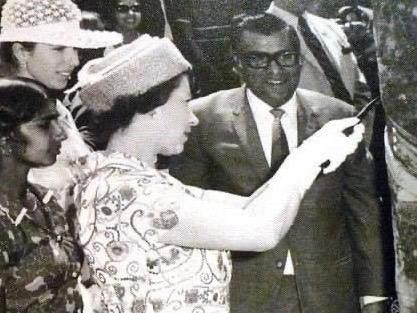 Tan Sri Dr B. C. Sekhar at an event with Queen Elizabeth II. – Pic courtesy of the Sekhar family