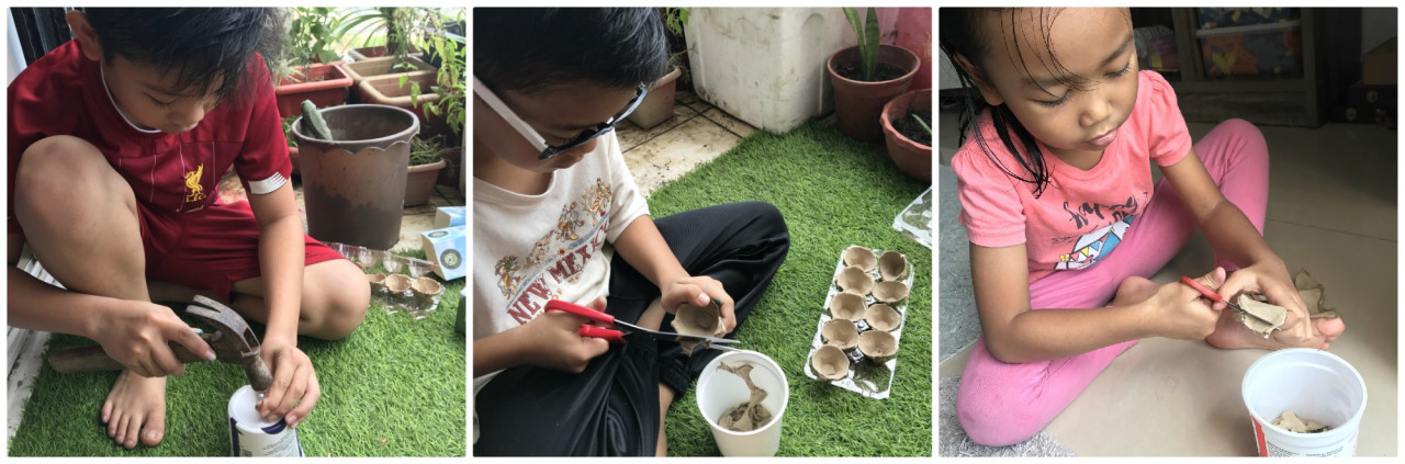 Like Sheikh, Nina also views this as a family activity with her children (from left) Armand, Faheem and Julia. – Pic courtesy of Nina Othman 