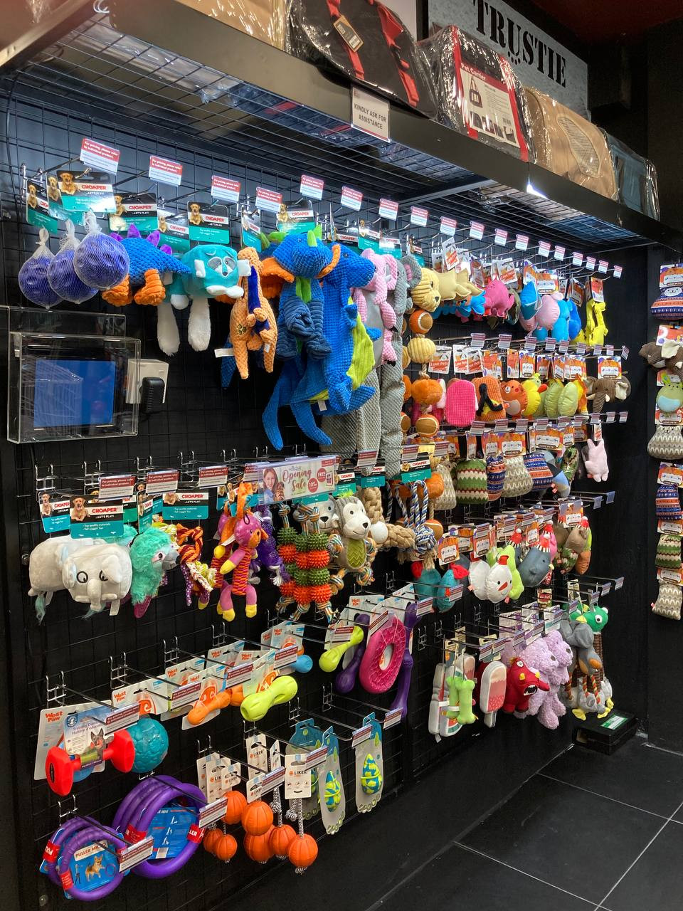 A large collection of treats and toys for your pets. – PLC pic