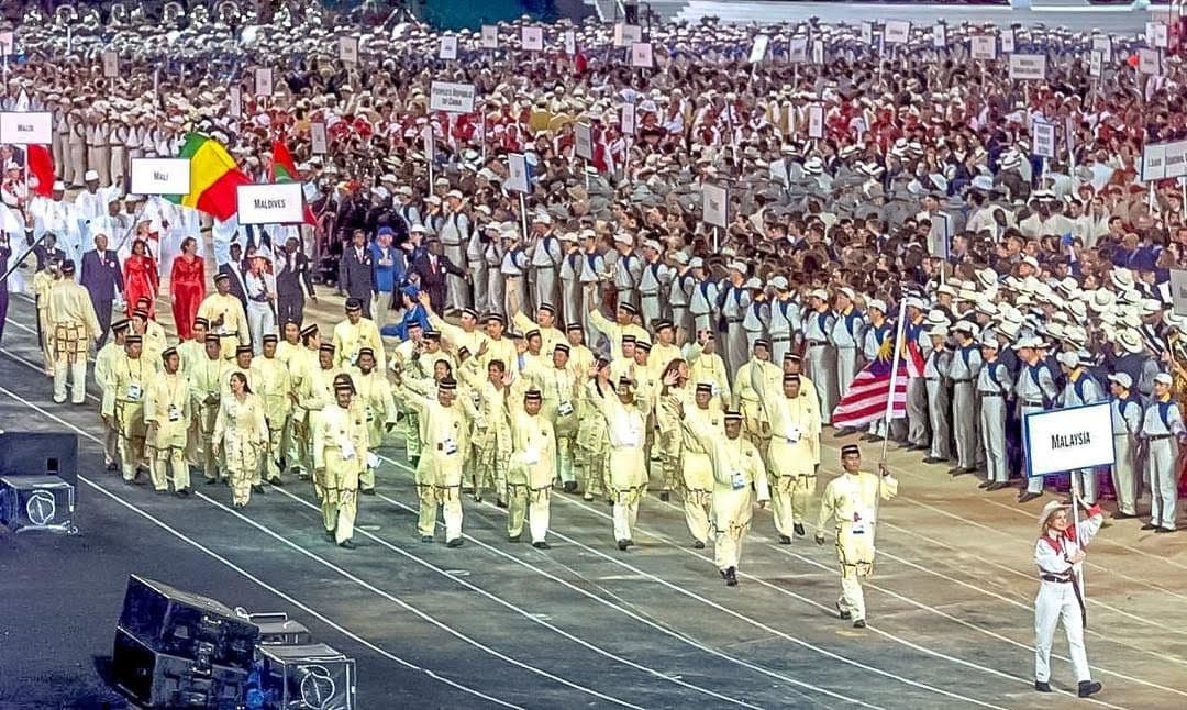 A proud moment for me as the flag bearer for the Malaysian contingent at the 2000 Sydney Olympics
