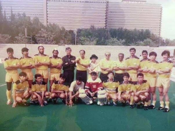Asian Team - Inter Continental Hockey Championship 1991 Shabaz Ahmad standing 3rd from right. Pic courtesy of Mirnawan Nawawi