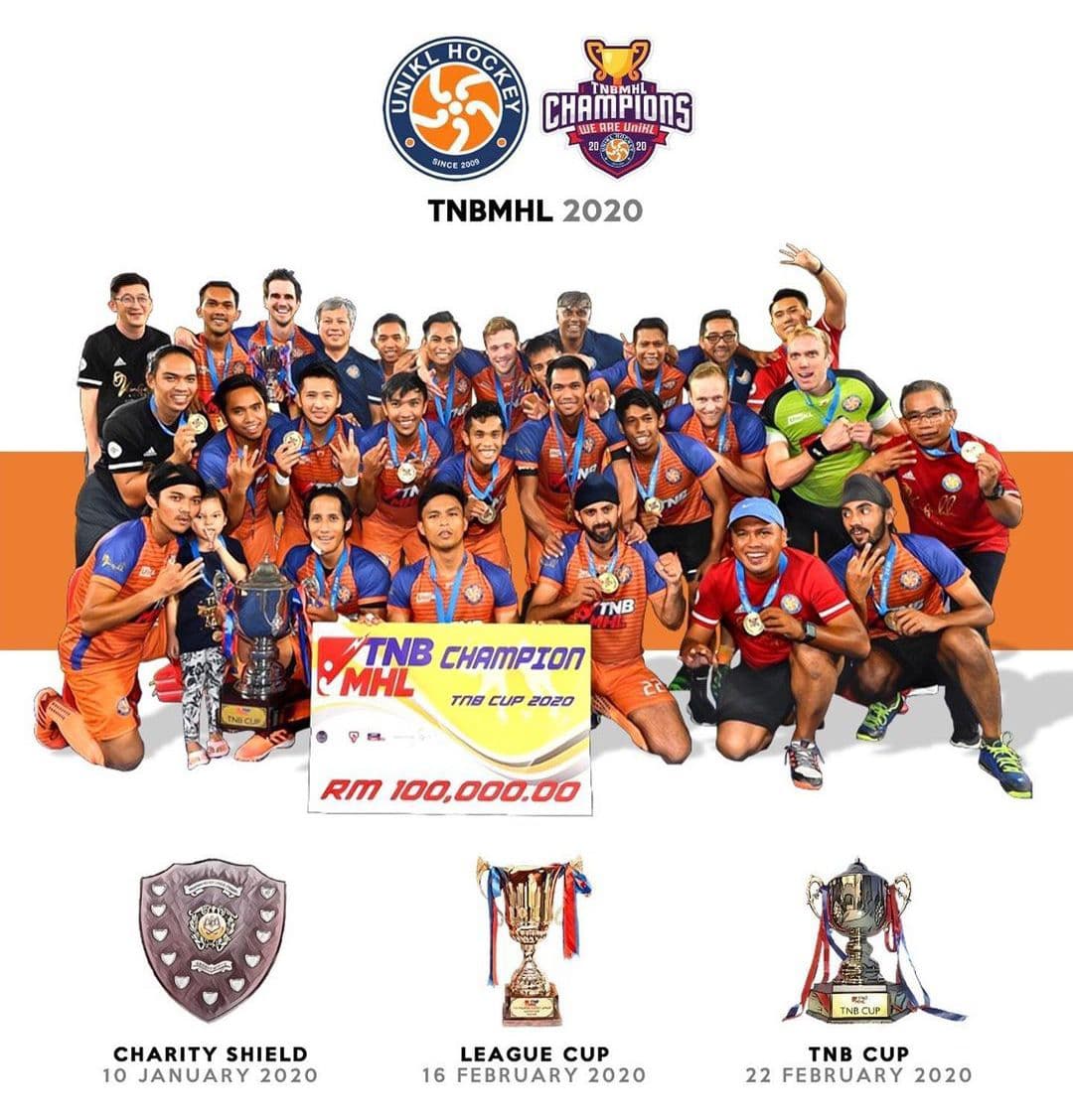 2020 Defending Champion UniKL Hockey Team, Pic courtesy of Mirnawan Nawawi