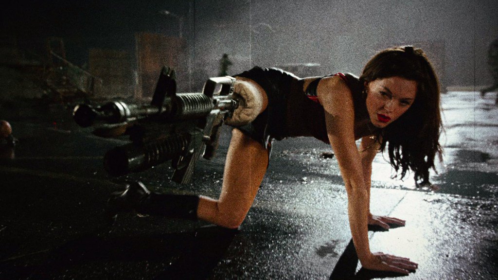 A still from 'Planet Terror' starring Rose McGowan. – Twitter pic
