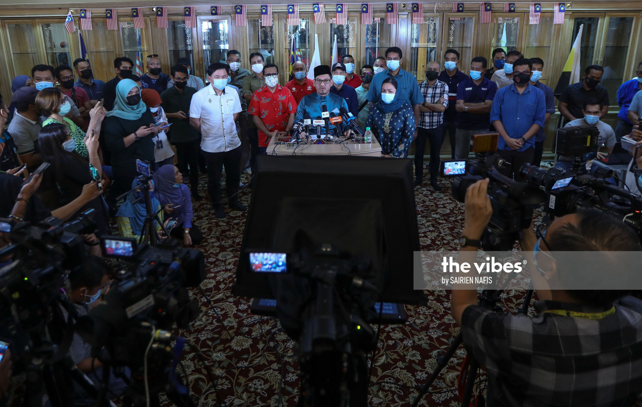 Datuk Seri Ahmad Faizal's parting words after announcing his resignation 'Jemput datang ke Sri Satria nanti' have tongues wagging on whether he is gunning for the deputy prime minister post. – SAIRIEN NAFIS/The Vibes, December 6, 2020