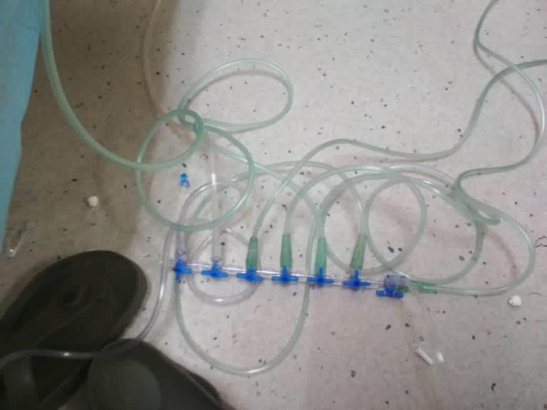 Covid-19 patients at Tengku Ampuan Rahimah Hospital have to share wall oxygen supply due to the lack of space and resources as the facility buckles under pressure of the pandemic. – Screen grab, July 10, 2021