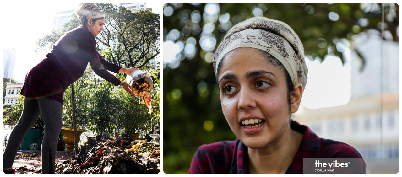 25-year-old Phavanjit Kaur heard about the GSS composting project and decided to join in. — The Vibes pic