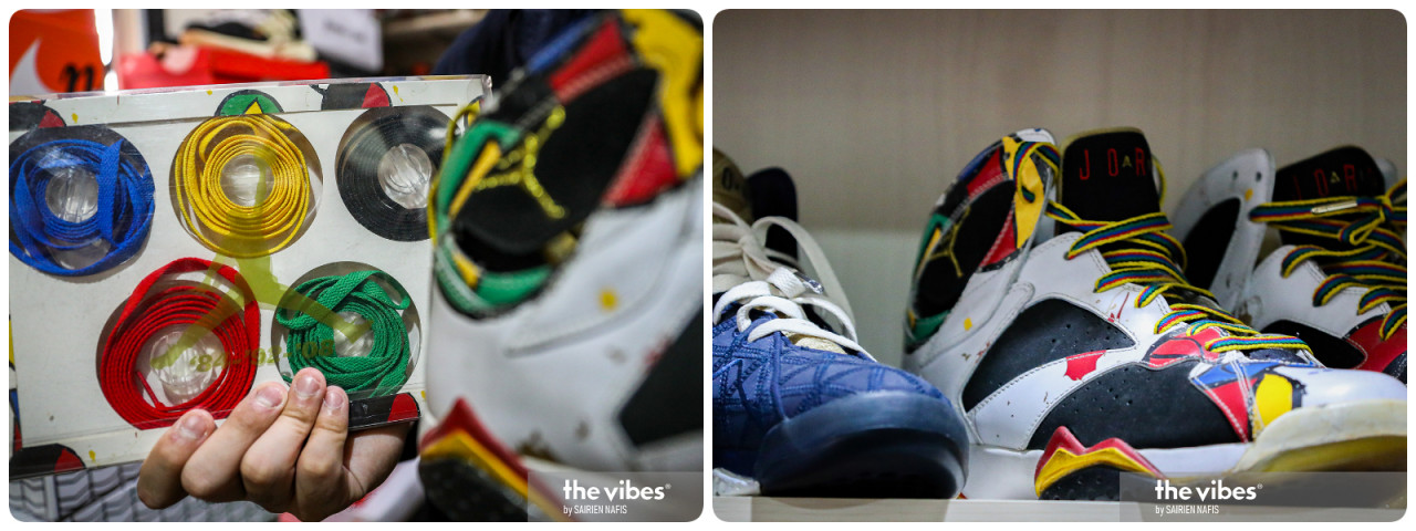 The Air Jordan VII OC from the Miró ‘Olympic Collection’ is one of the most sought-after sneakers and was passed to Hans as a gift. – The Vibes pic