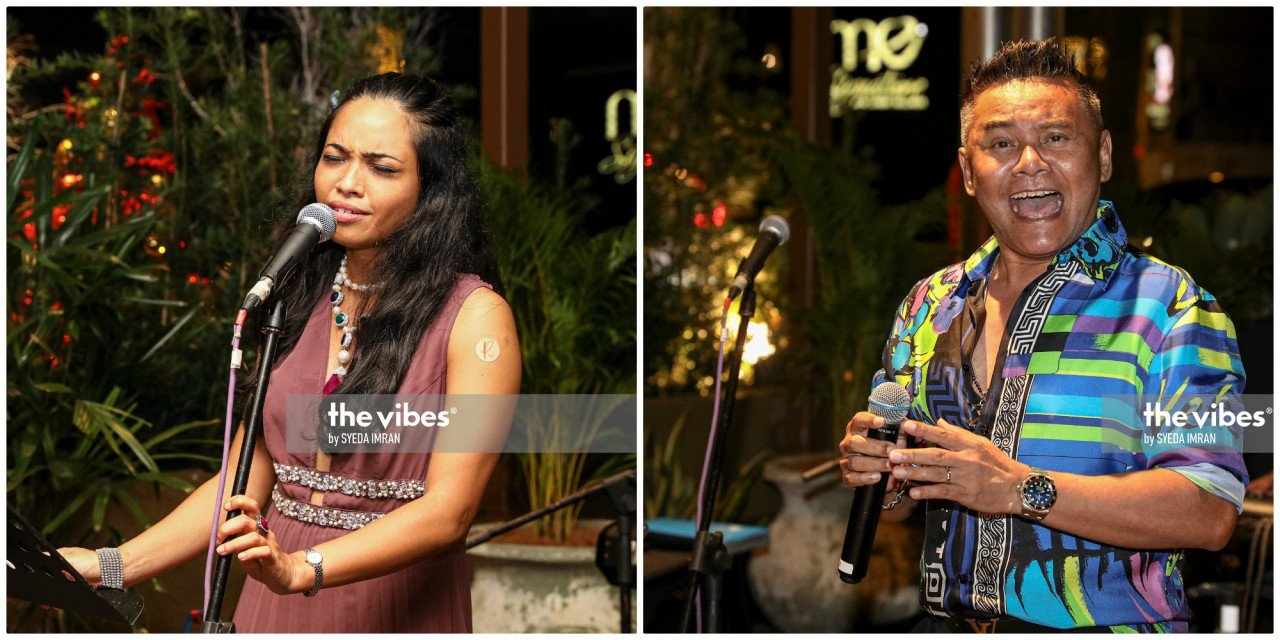 Singers Dasha Logan and Zainal Abidin in action. – The Vibes pic