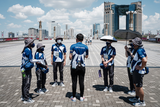 Faster, higher, older: pensioners defy virus fears to keep Tokyo Olympics running