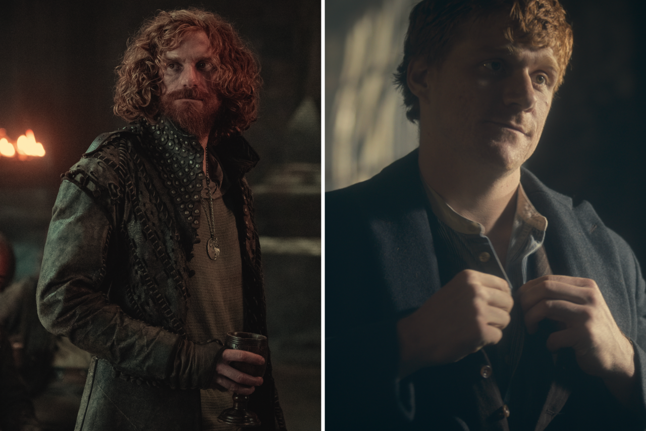 Paul Bullion as Lambert in The Witcher (left) and Billy Kitchen in Peaky Blinders. – Pic courtesy of Netflix