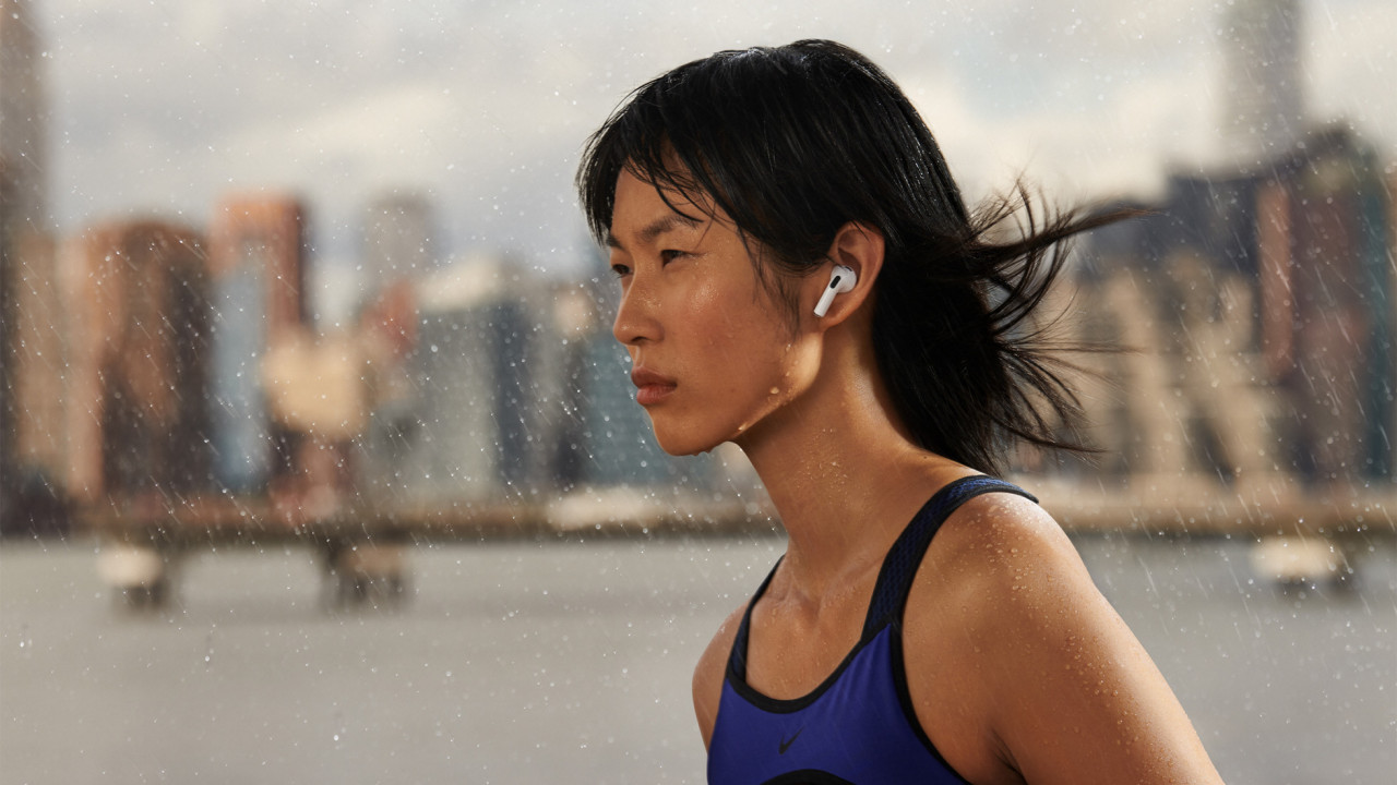 These AirPods are resistant to both sweat and water, with an IPX4 rating for both the earbuds and the case. – Pic courtesy of Apple