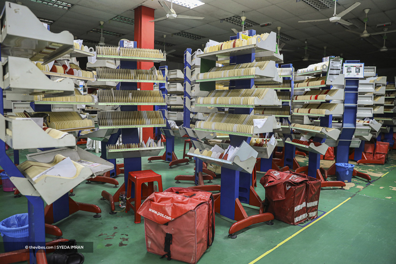 Operations for Pos Malaysia were disrupted whenever a single infection emerged at any one of its post offices and centres. – SYEDA IMRAN/The Vibes pic