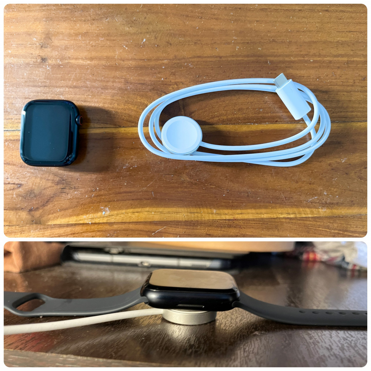  In the box, you get the Apple Watch Series 7 and a USB-C magnetic charger. The fast-charging cable works with all previous Apple watches. – Haikal Fernandez pic