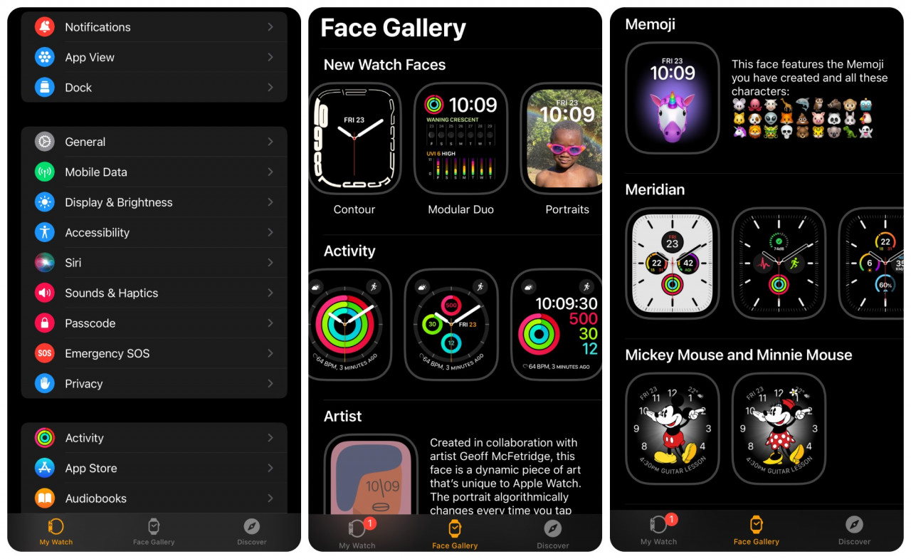 The menu is pretty intuitive. There are dozens of watch faces available to download to the Series 7 at a moment’s notice. – Haikal Fernandez pic