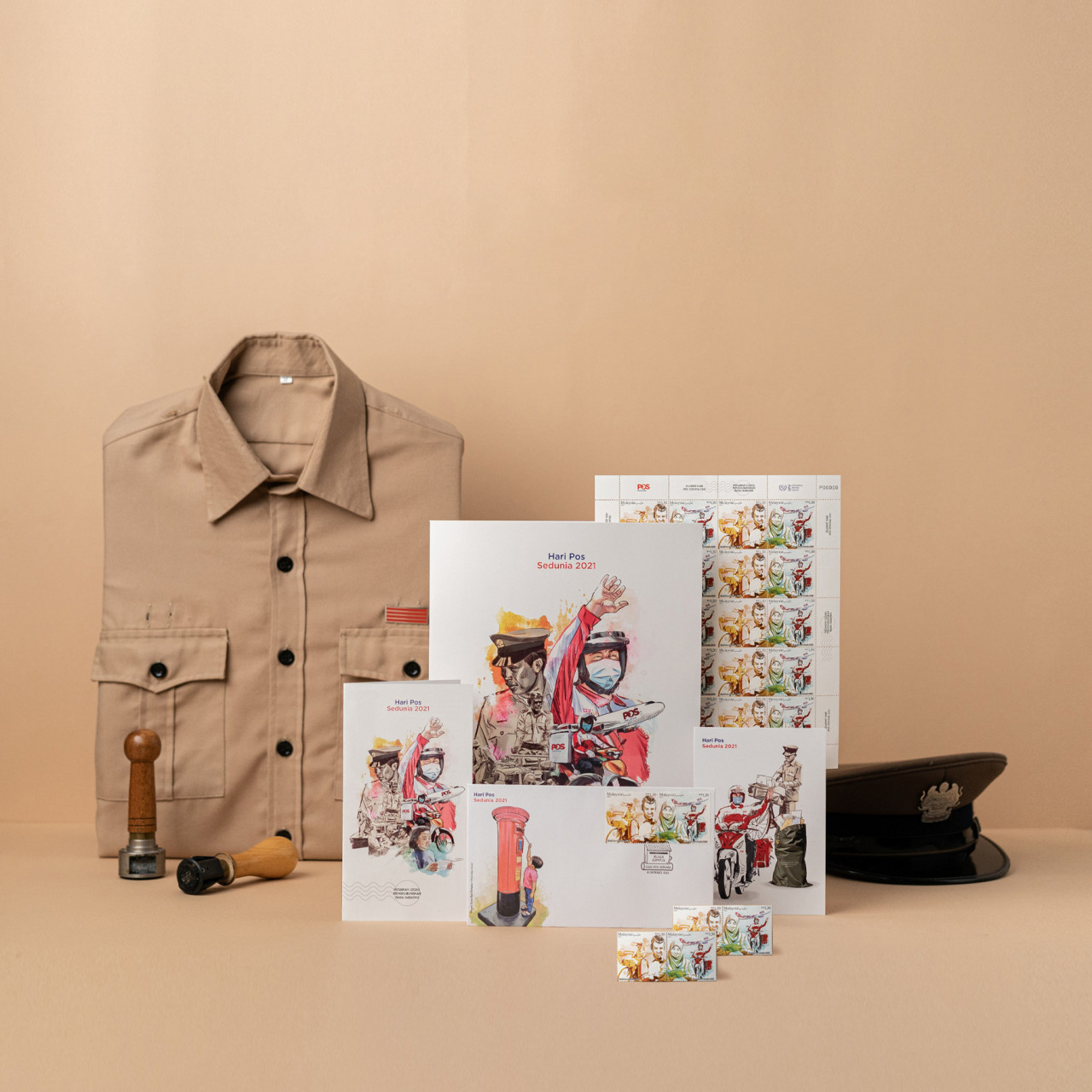 The folder set. – Pic courtesy of Pos Malaysia